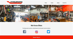 Desktop Screenshot of cyclepathbikes.com